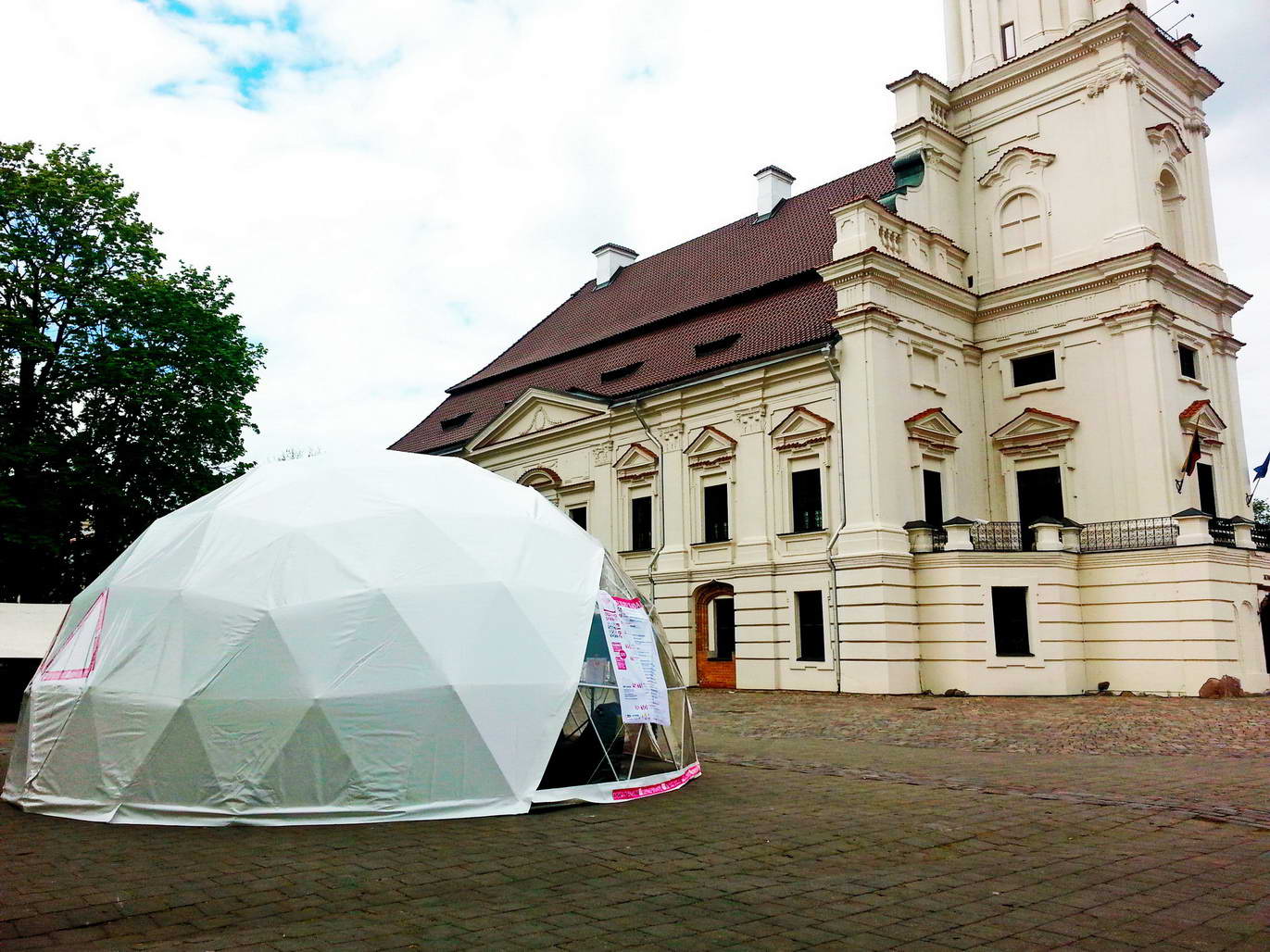 Portable Dome Ø8m for Design Week 2014 Kaunas, Lithuania