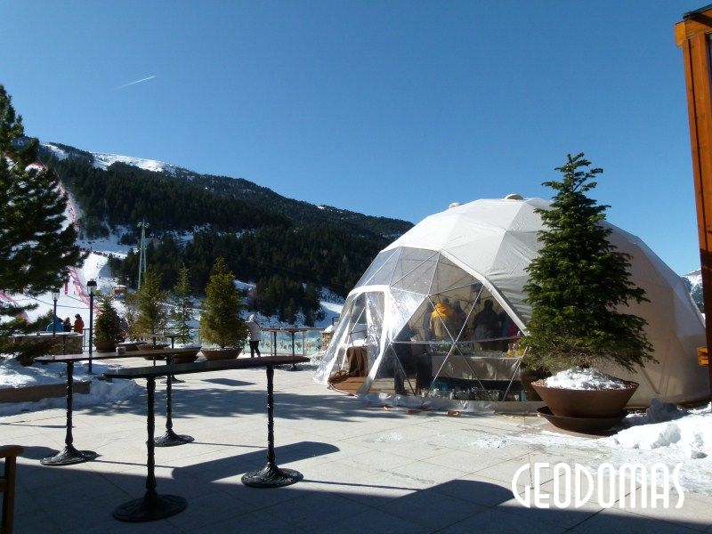 Portable Ø8m Dome for Women Alpine Ski Championship 2012 Soldeu, Andora