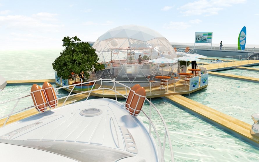 Floating Houseboats and Floating Homes | Geodesic Domes
