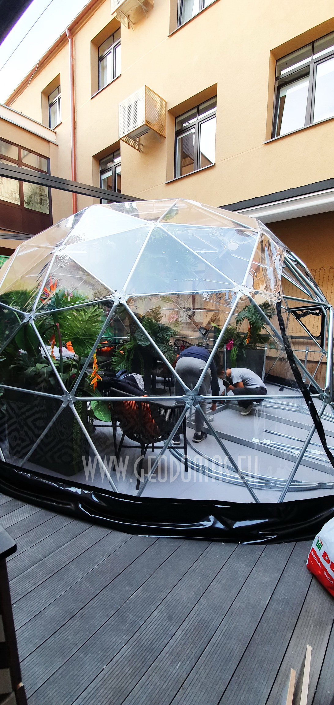Ø7m Hybrid Dome 32m2 @ Spritz Summer Garden Vilnius