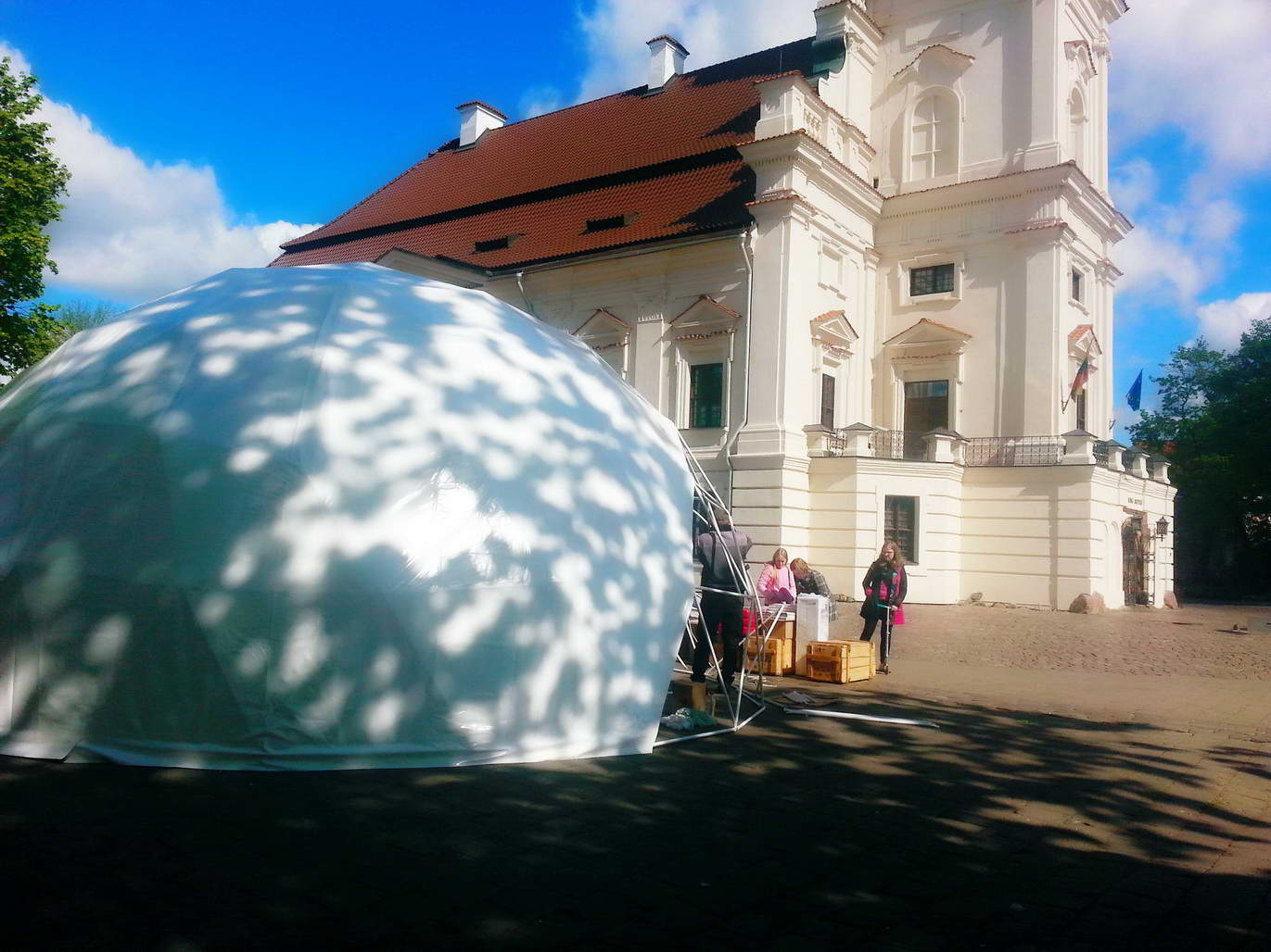 Portable Dome Ø8m for Design Week 2014 Kaunas, Lithuania