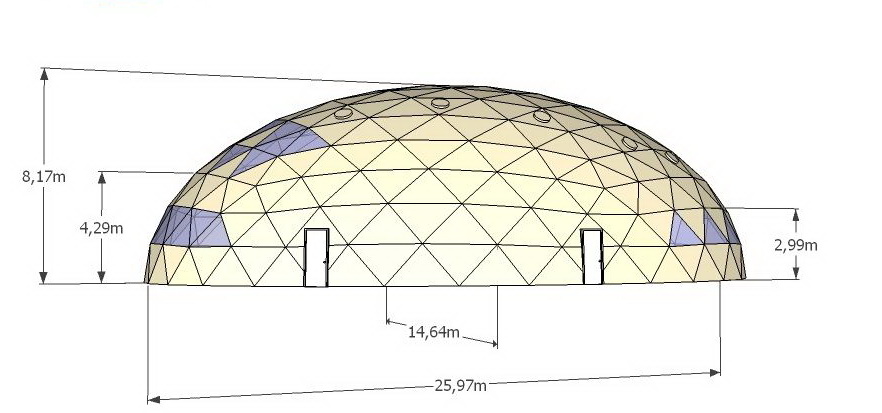 Geodesic Domes for Spheric Cinema 360°x180° | Full Dome Projection