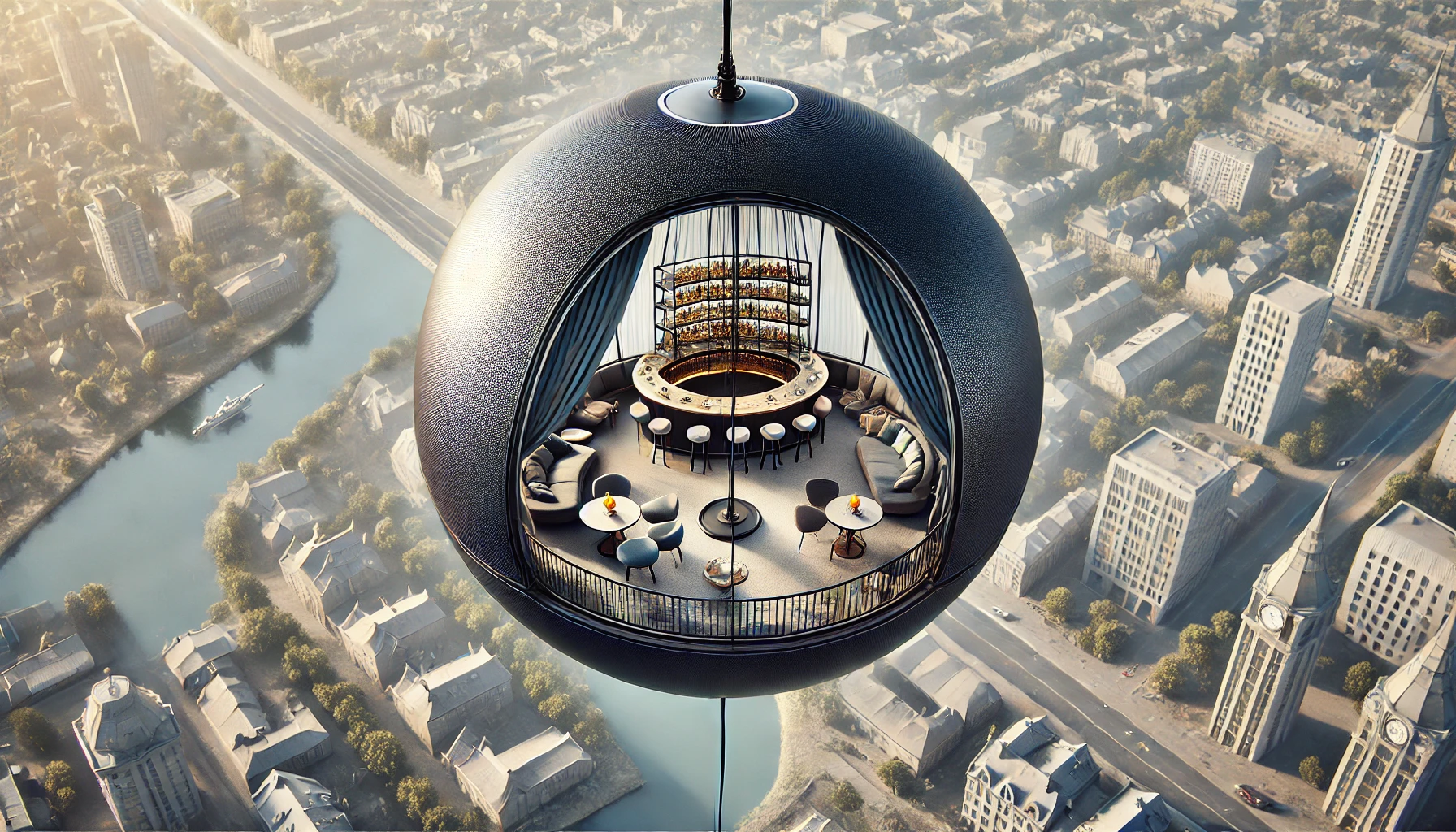 Flying Spheres – Living Future in the Skies | ArmanKala 60m Flying Bar