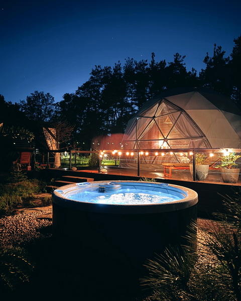 35m² Sëtnowa Glamping Ø6,7m Domes | Sitno, Polska